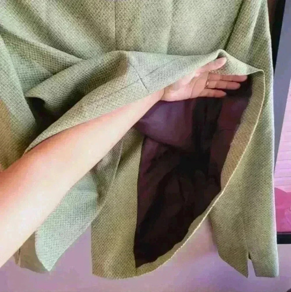 ChadWick's Women's Jacket Wool Coat  Green Avocado Size 6 Like New - Picture 6 of 8